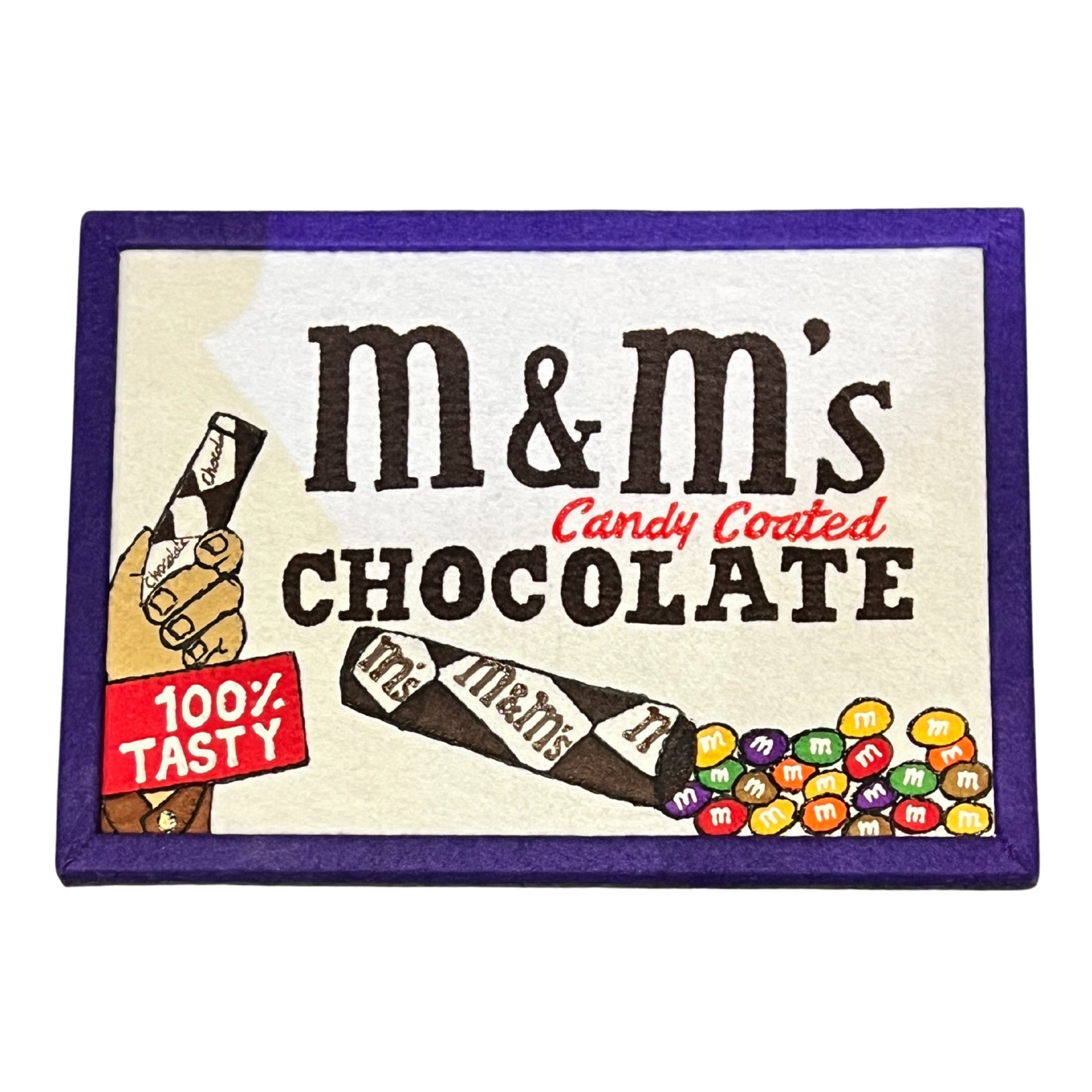 Lucy Sparrow M&M Advert by Lucy Sparrow