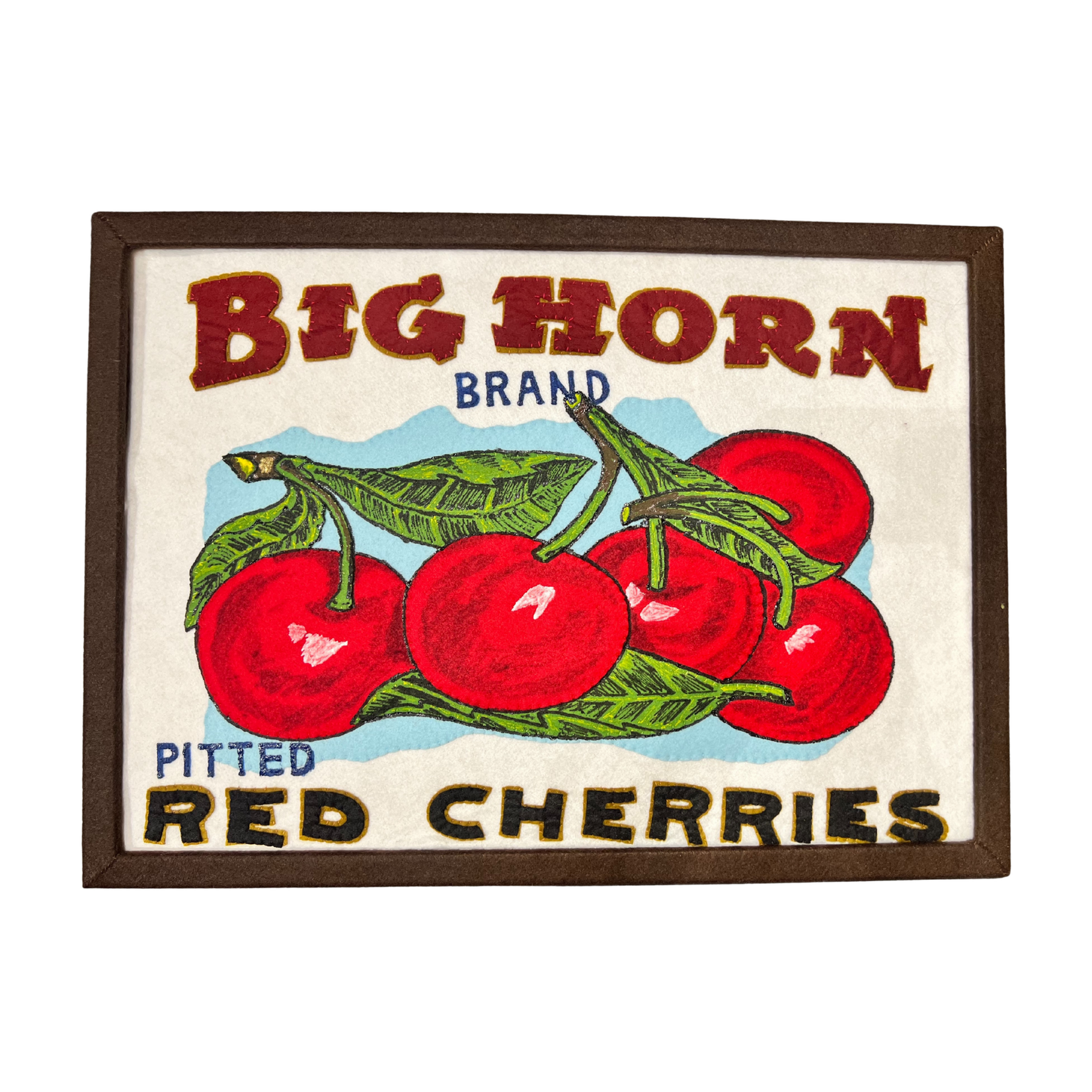 Lucy Sparrow Big Horn Cherries by Lucy Sparrow