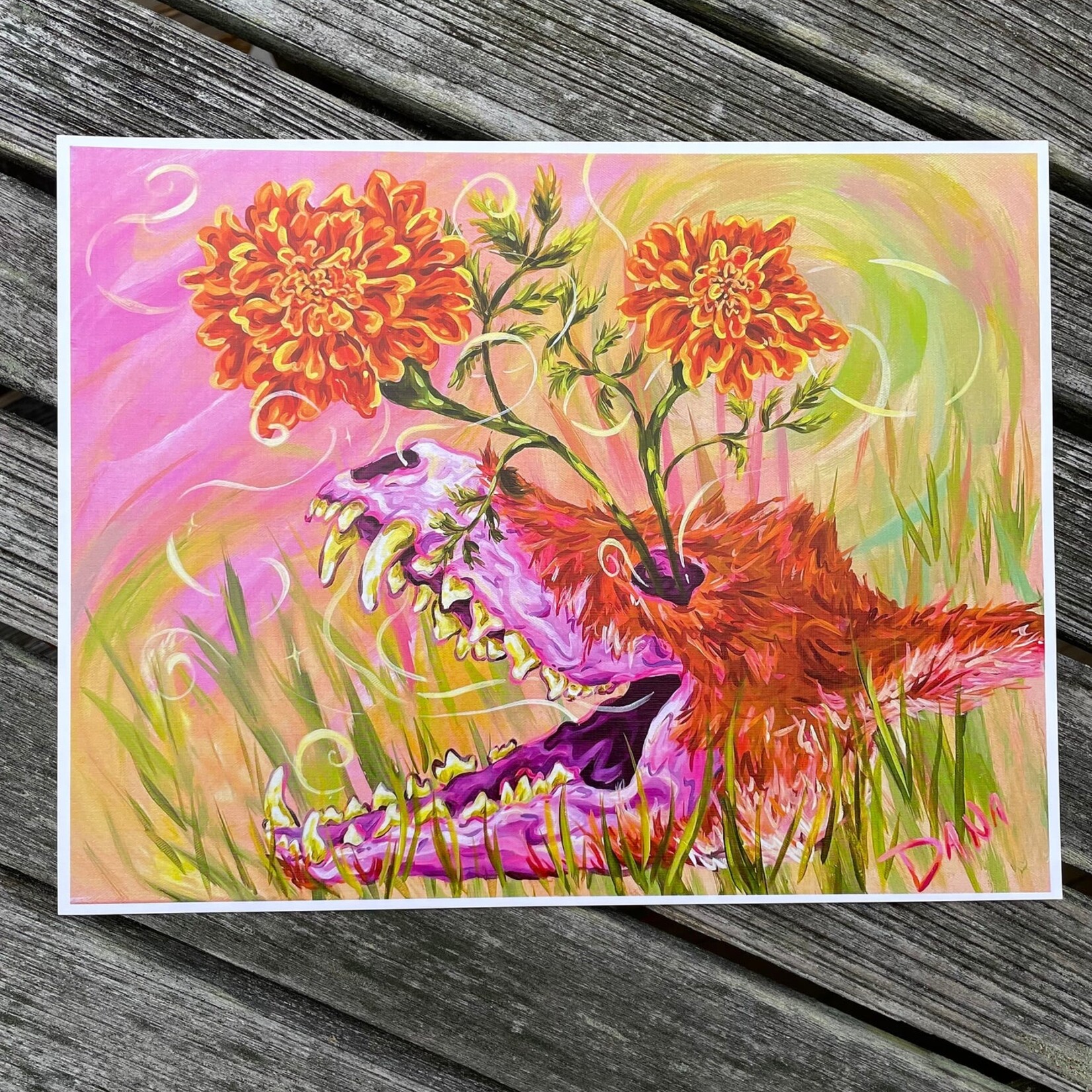 Dana Donkle Dana Donkle - Print - Bone to Bloom 8x11