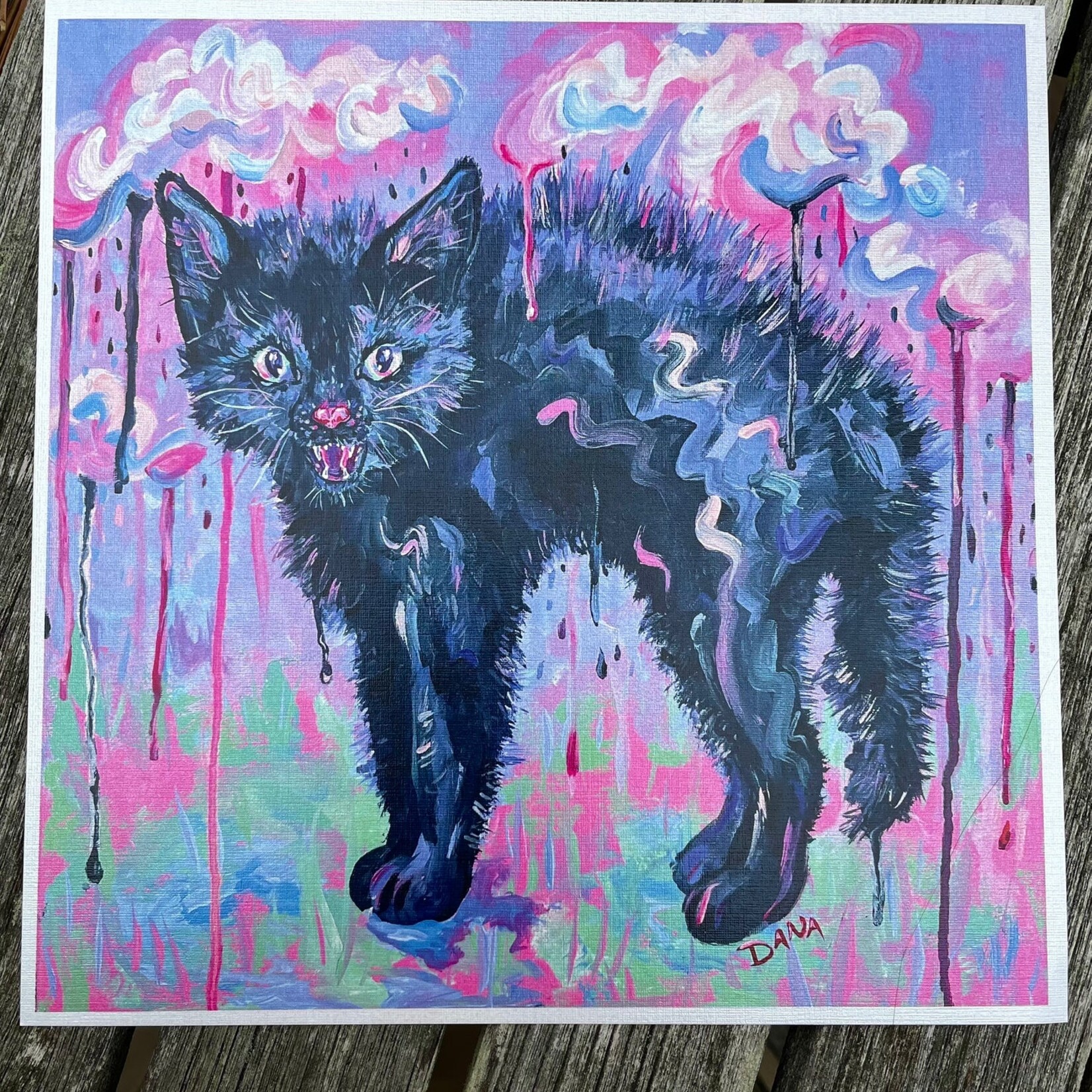 Dana Donkle Dana Donkle - Print - Spicy Kitty 8x8