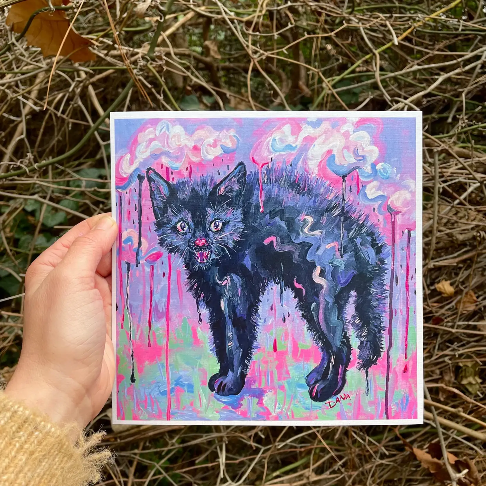 Dana Donkle Dana Donkle - Print - Spicy Kitty 8x8