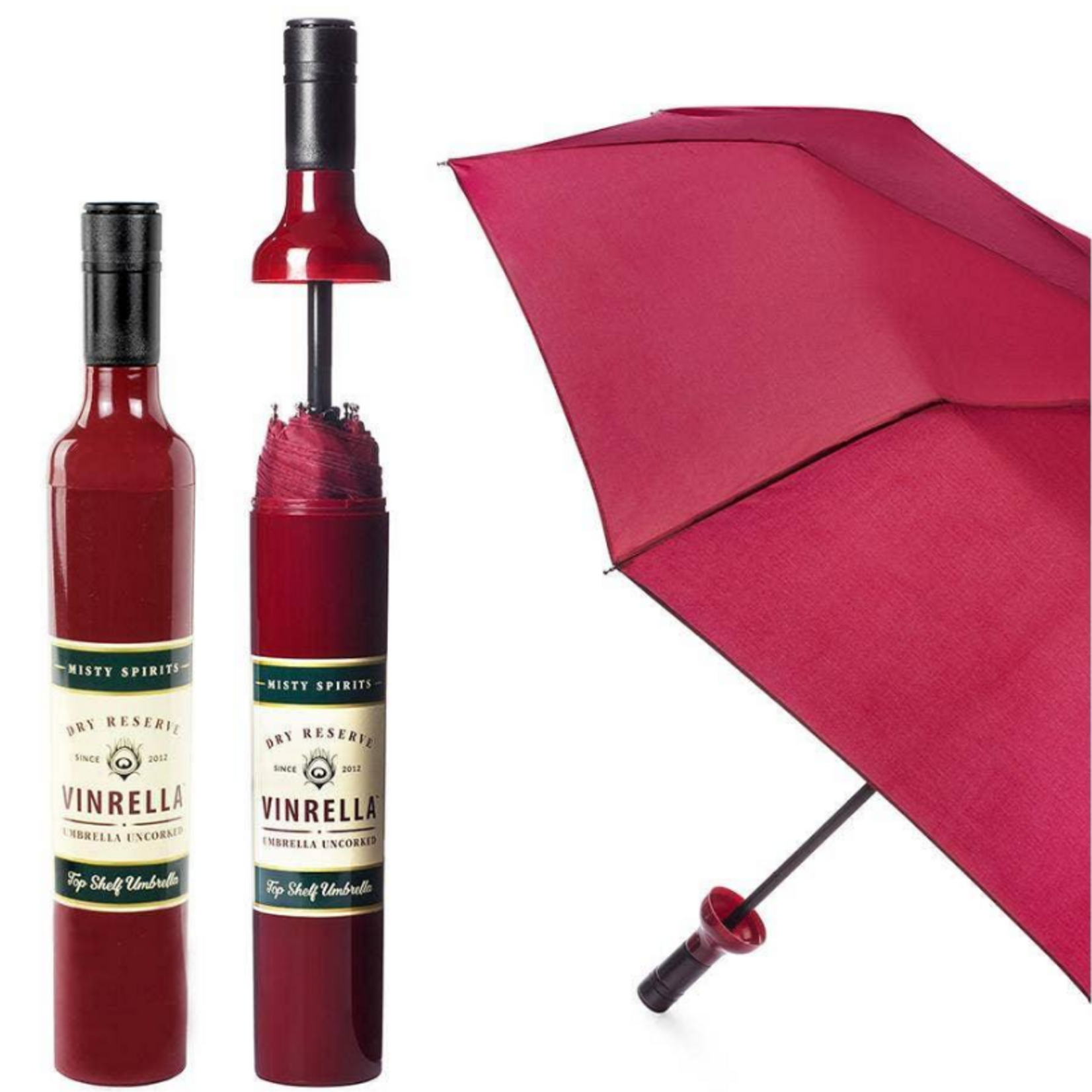 Vinrella - Wine Bottle Umbrella - Burgundy
