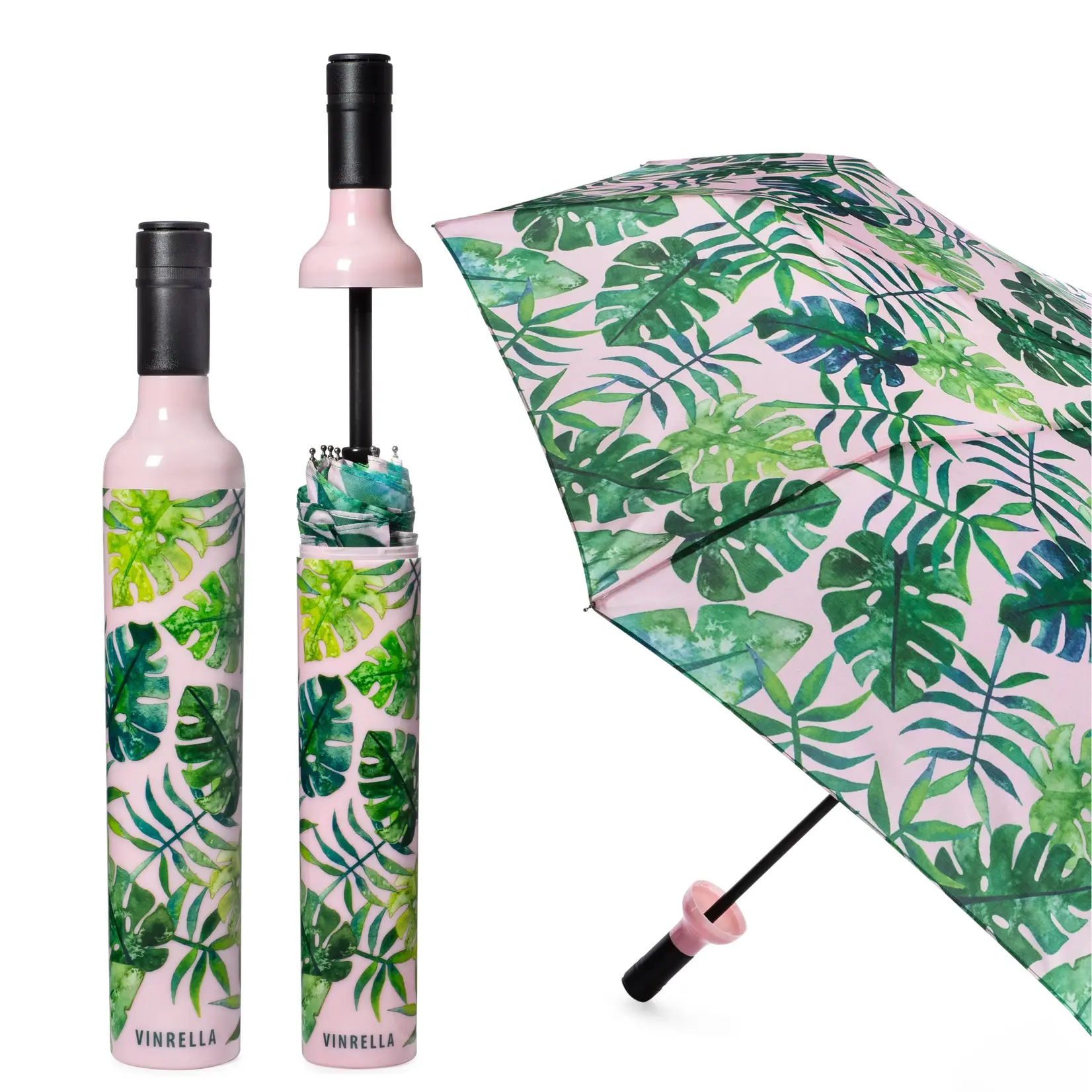 Vinrella - Wine Bottle Umbrella - Tropical Paradise