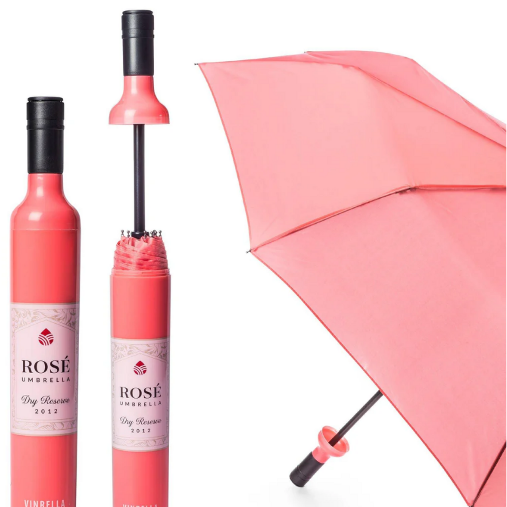 Vinrella - Wine Bottle Umbrella - Rose