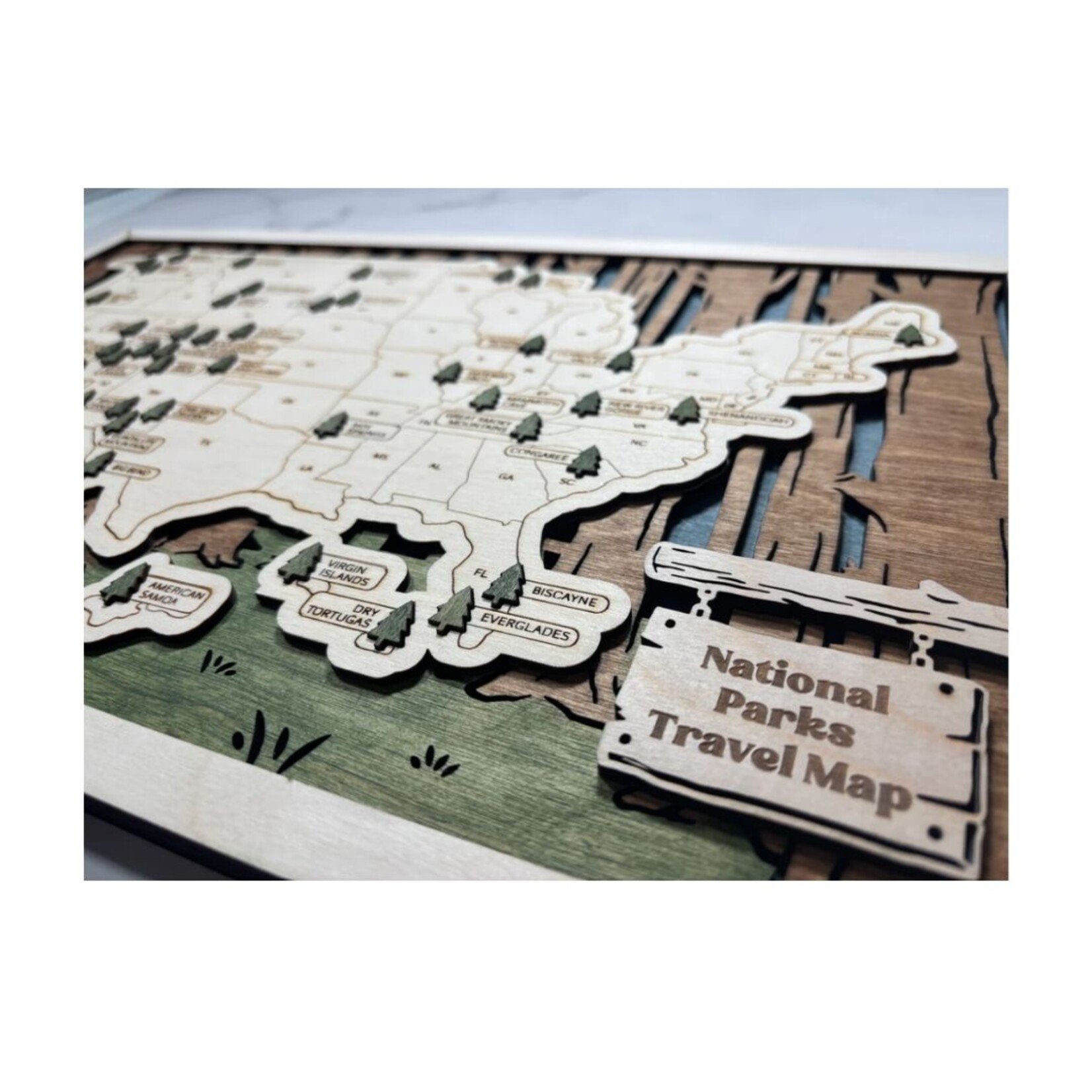 Jazzy Willow Designs Jazzy Willow Designs - National Parks Map - United States