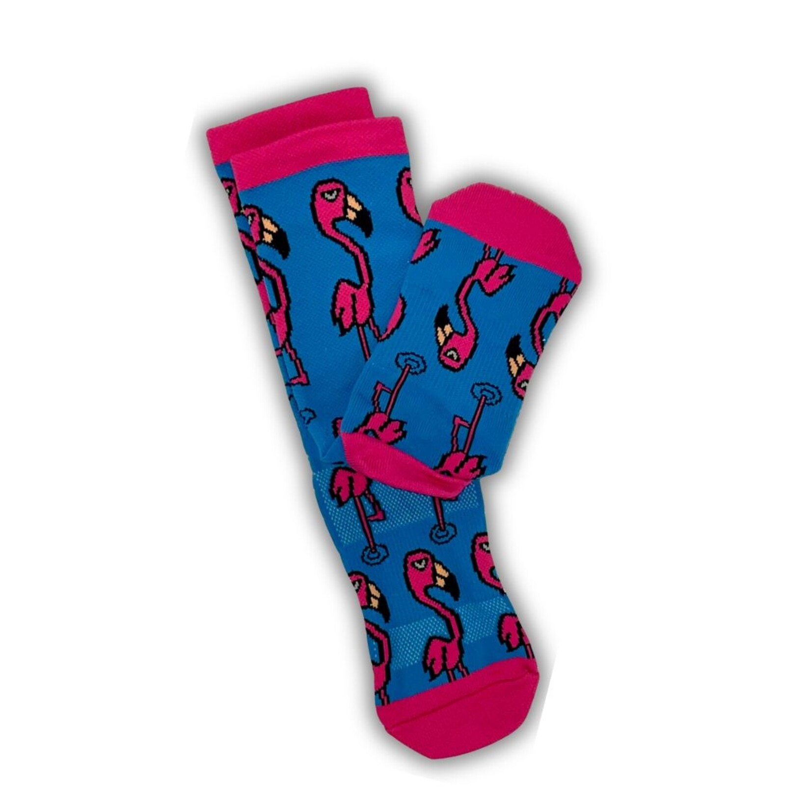Chad Mize Flamingo Socks by Chad Mize