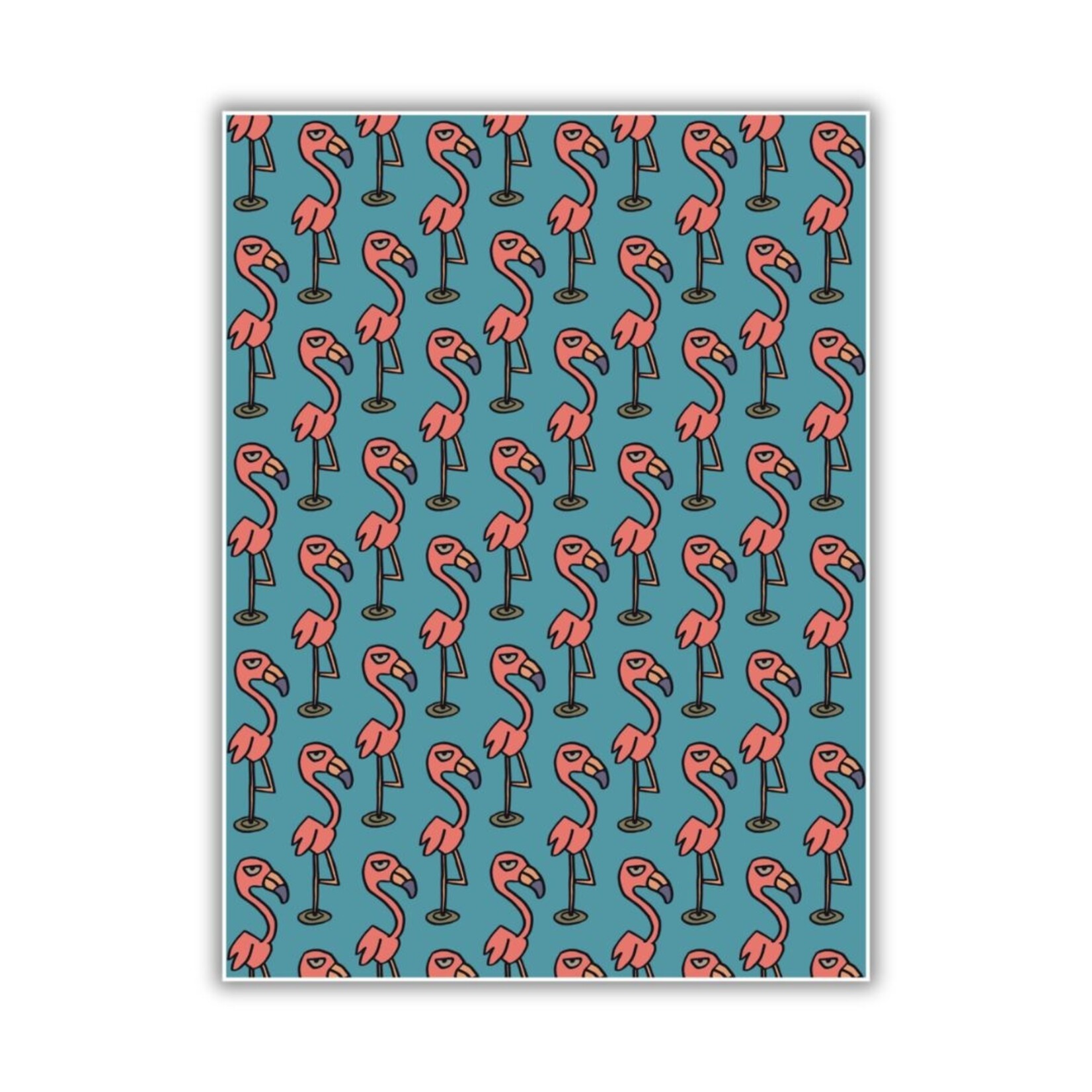 Chad Mize Chad Mize - Wrapping Paper - Flamingo