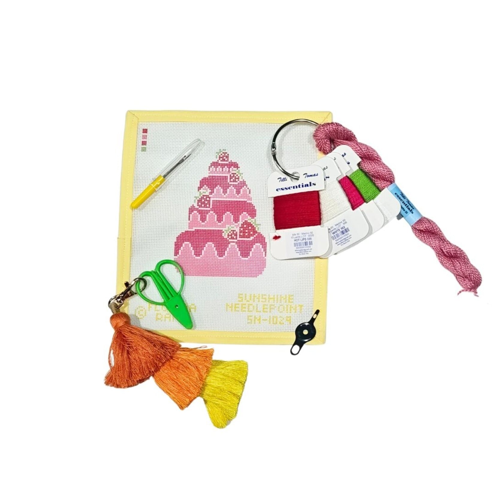 Needlepoint Kit - FloridaRAMA Strawberry Cake