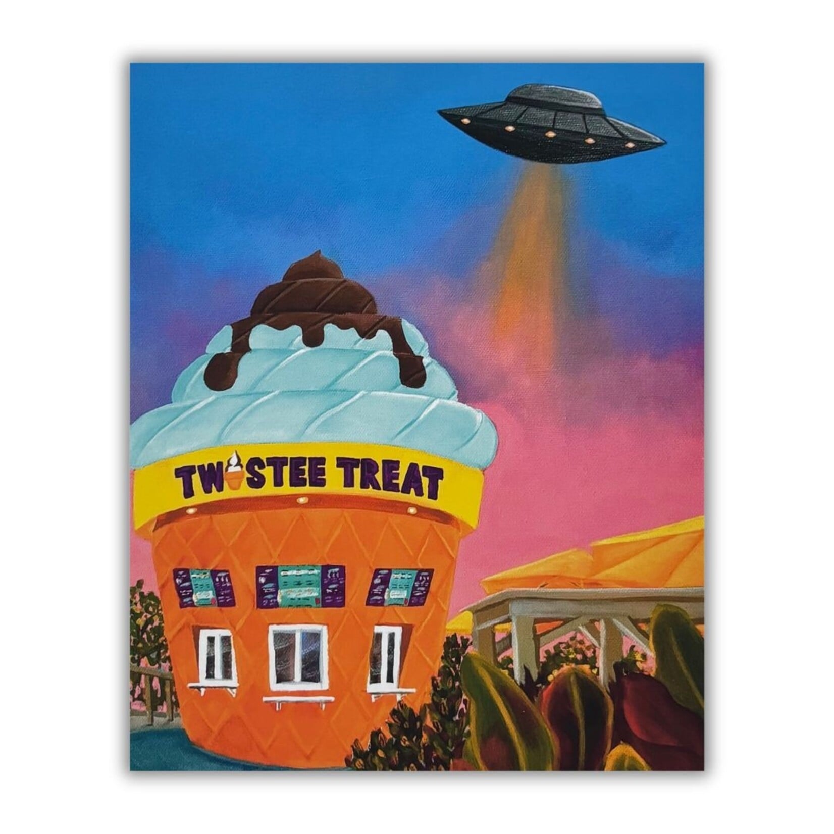 Kayla Heintz Kayla Heintz's “Twistee Treat UFO” 8" x 10" Art Print