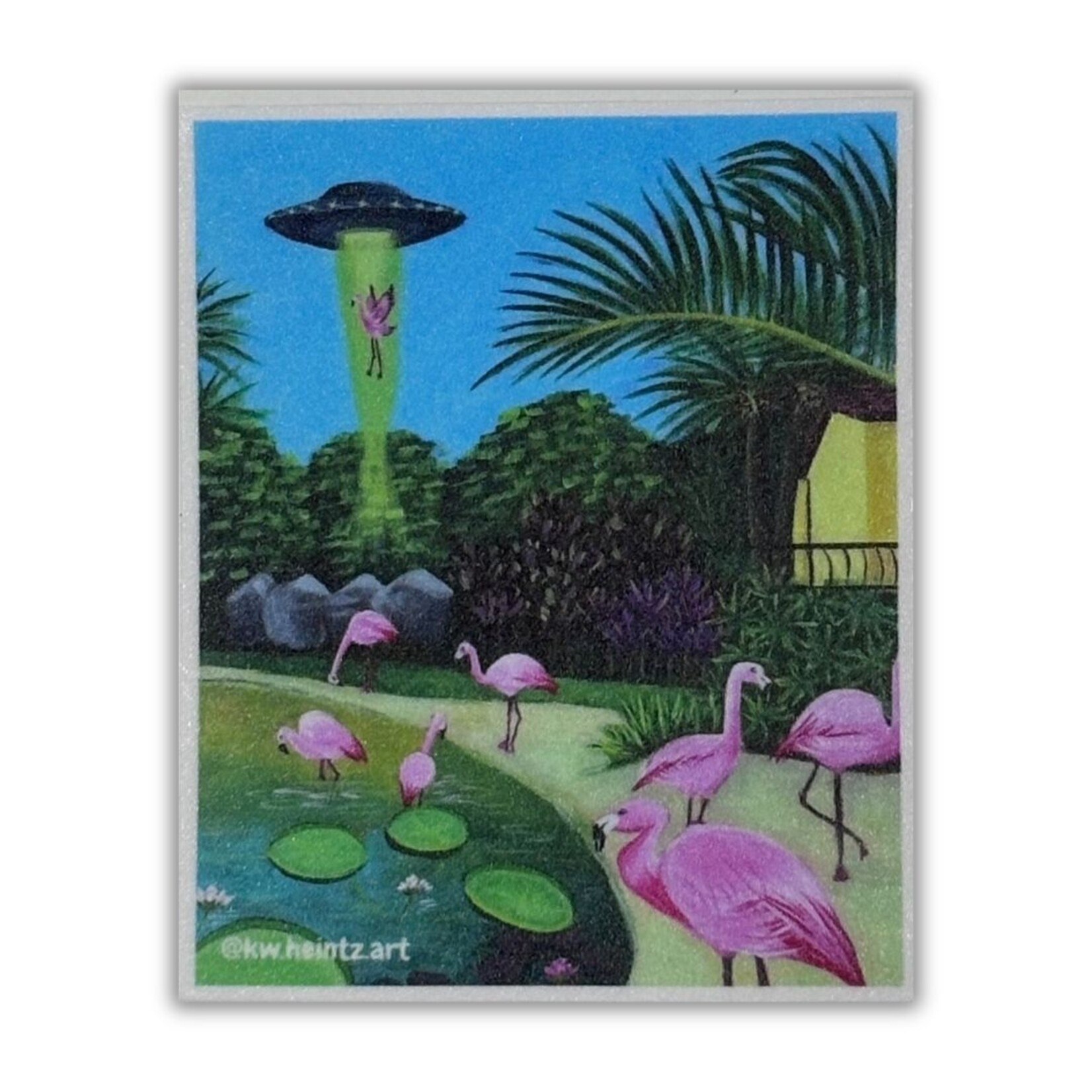 Kayla Heintz Kayla Heintz - Sticker - Flamingo Abduction