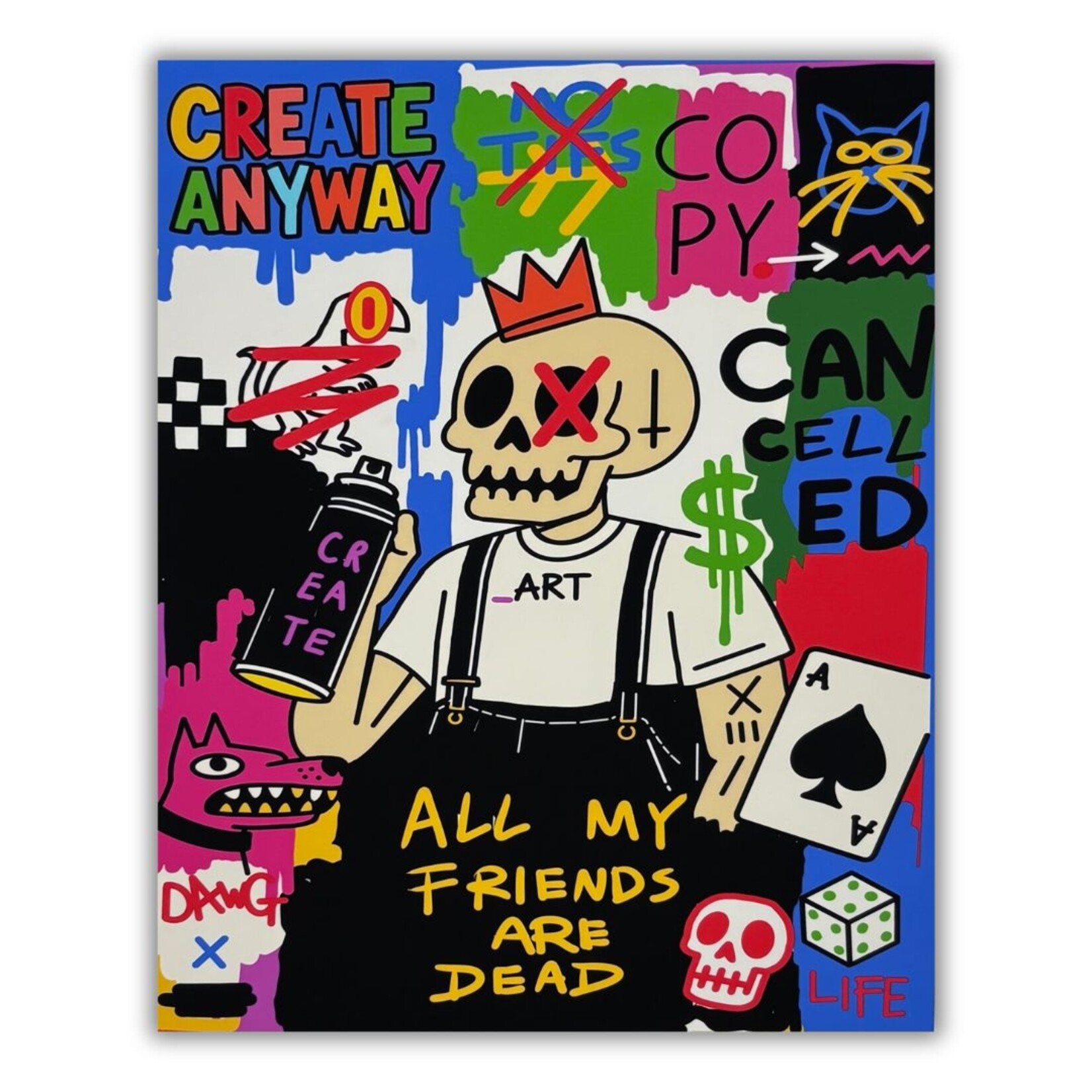 Rug Lord Rug Lord - Print - Skull 8.5x11