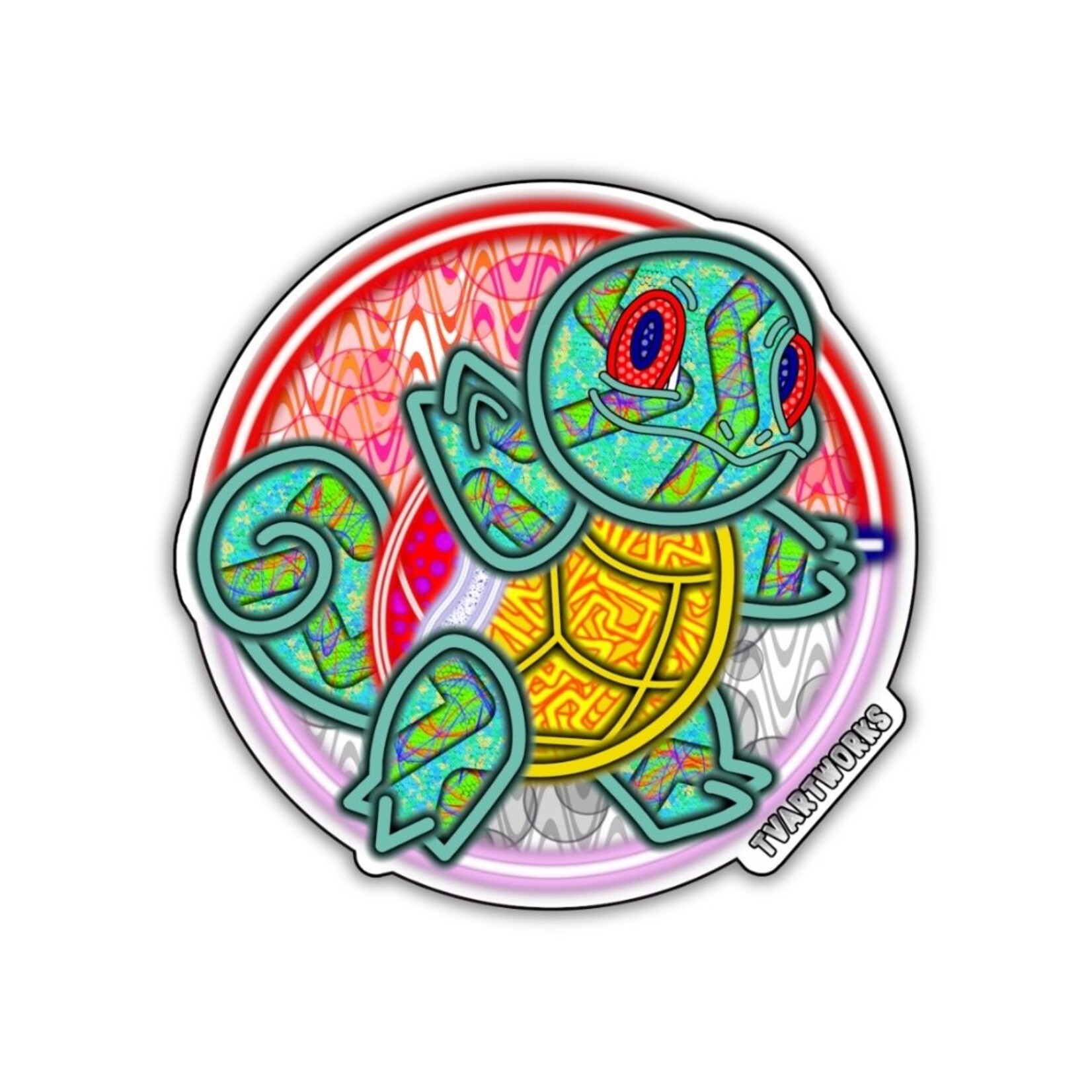 Tim Von Cloedt Tim Von Cloedt - Sticker - Squirtle - 3inch