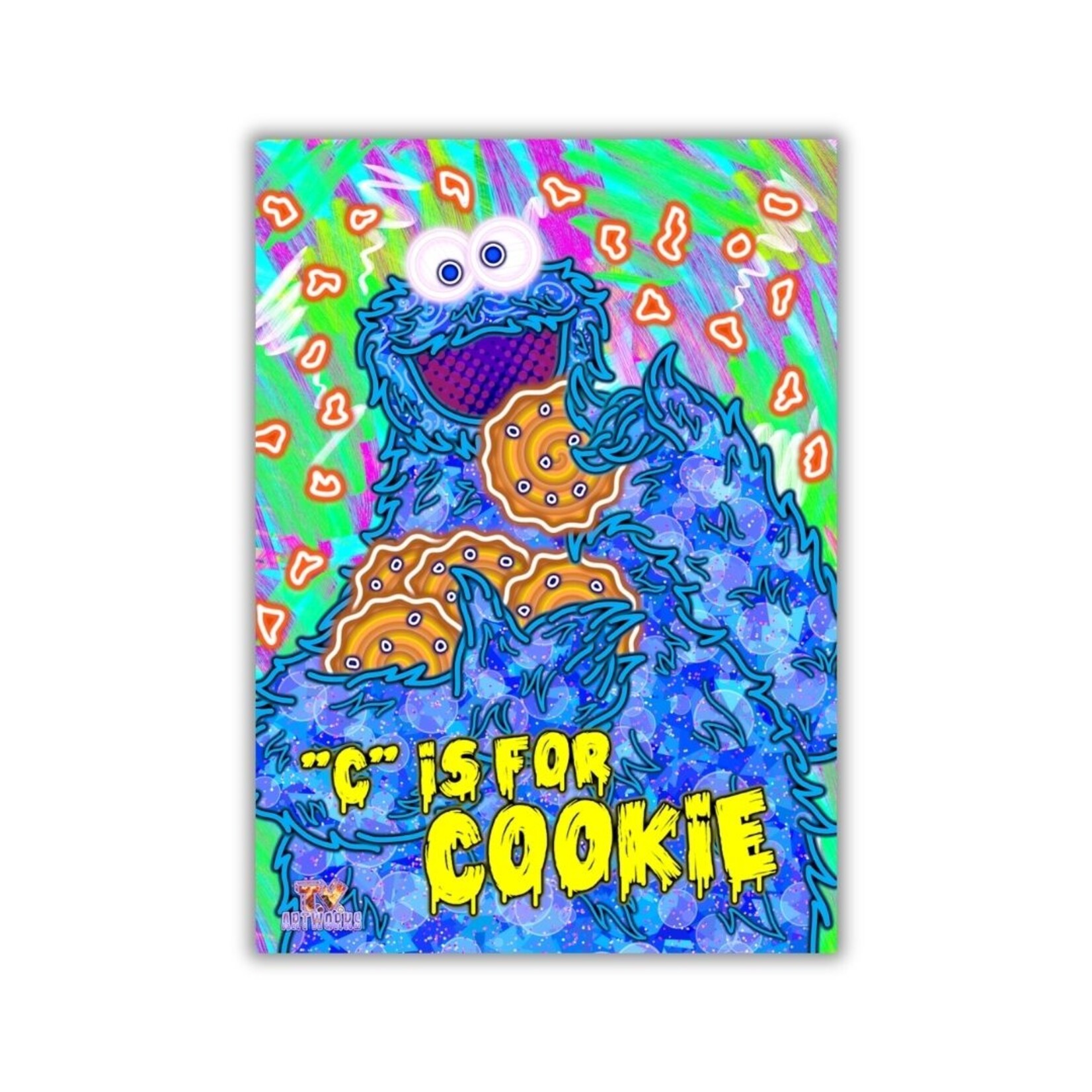 Tim Von Cloedt Tim Von Cloedt - Print - Cookie Monster 5x7inch