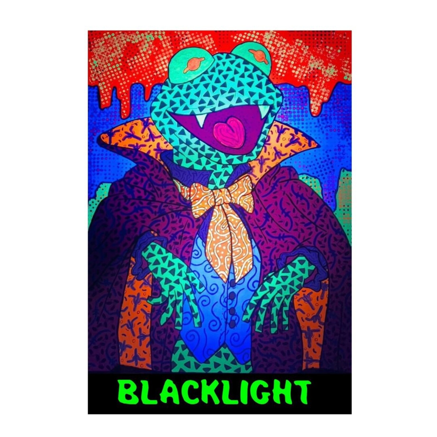 Tim Von Cloedt Tim Von Cloedt - Original Painting - Kermit Vampire