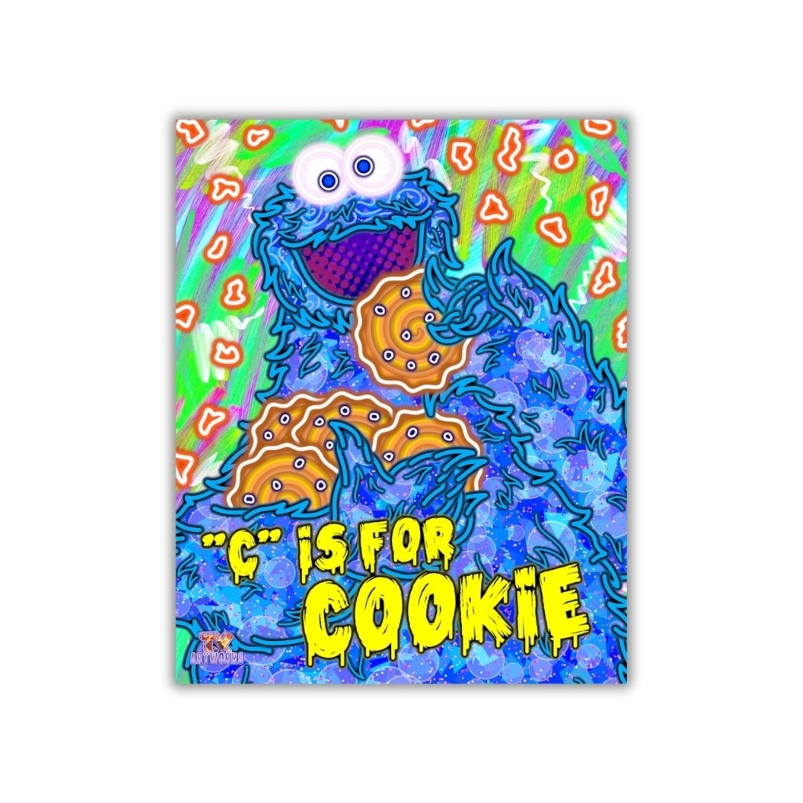 Tim Von Cloedt Tim Von Cloedt - Print - Cookie Monster 8x10inch