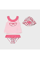 Mayoral Pink Bathsuit set with hat