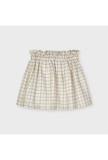 Mayoral Plaid Lurex Skirt