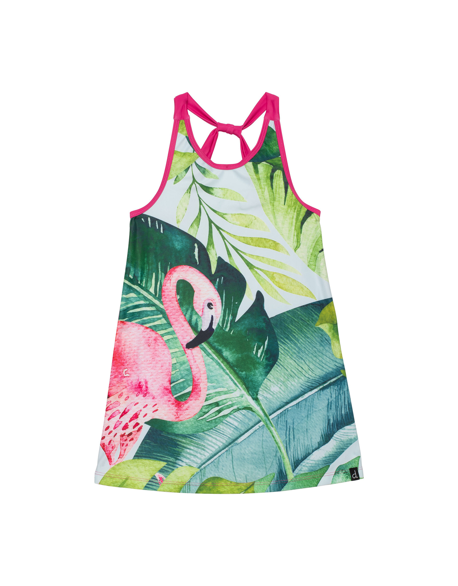 Deux Par Deux Beach Dress - Flamingo (9/10)