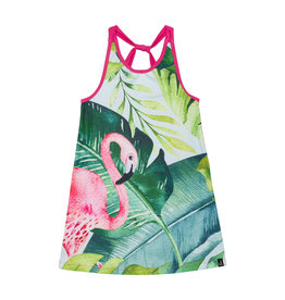 Deux Par Deux Beach Dress - Flamingo (9/10)