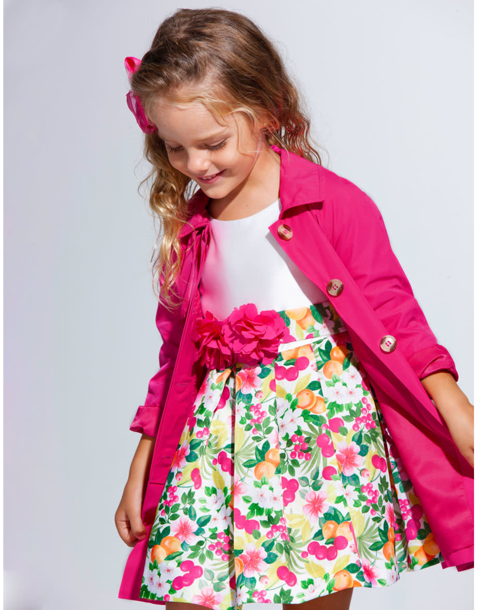 Fuchsia Trench Coat - Baby Baby Inc