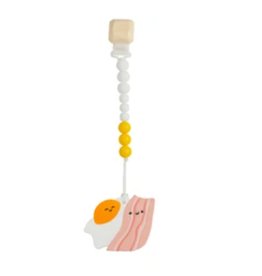 Loulou Lollipop Bacon and Egg Silicone Teether Set