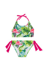 Deux Par Deux Flamingo 2 pc. Swim Bikini (size 2/3)