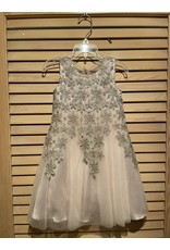 ML Couture Tule Dress with Champagne Lace Overlay