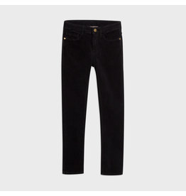 Mayoral Boys Slim Fit Cordoroy Trousers in Black