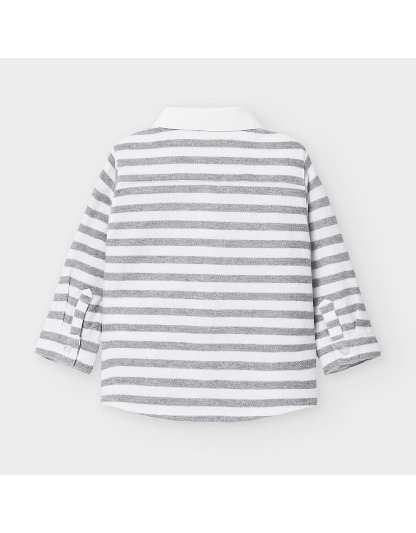 Mayoral Long Sleeve Stripe Button Up (9M)