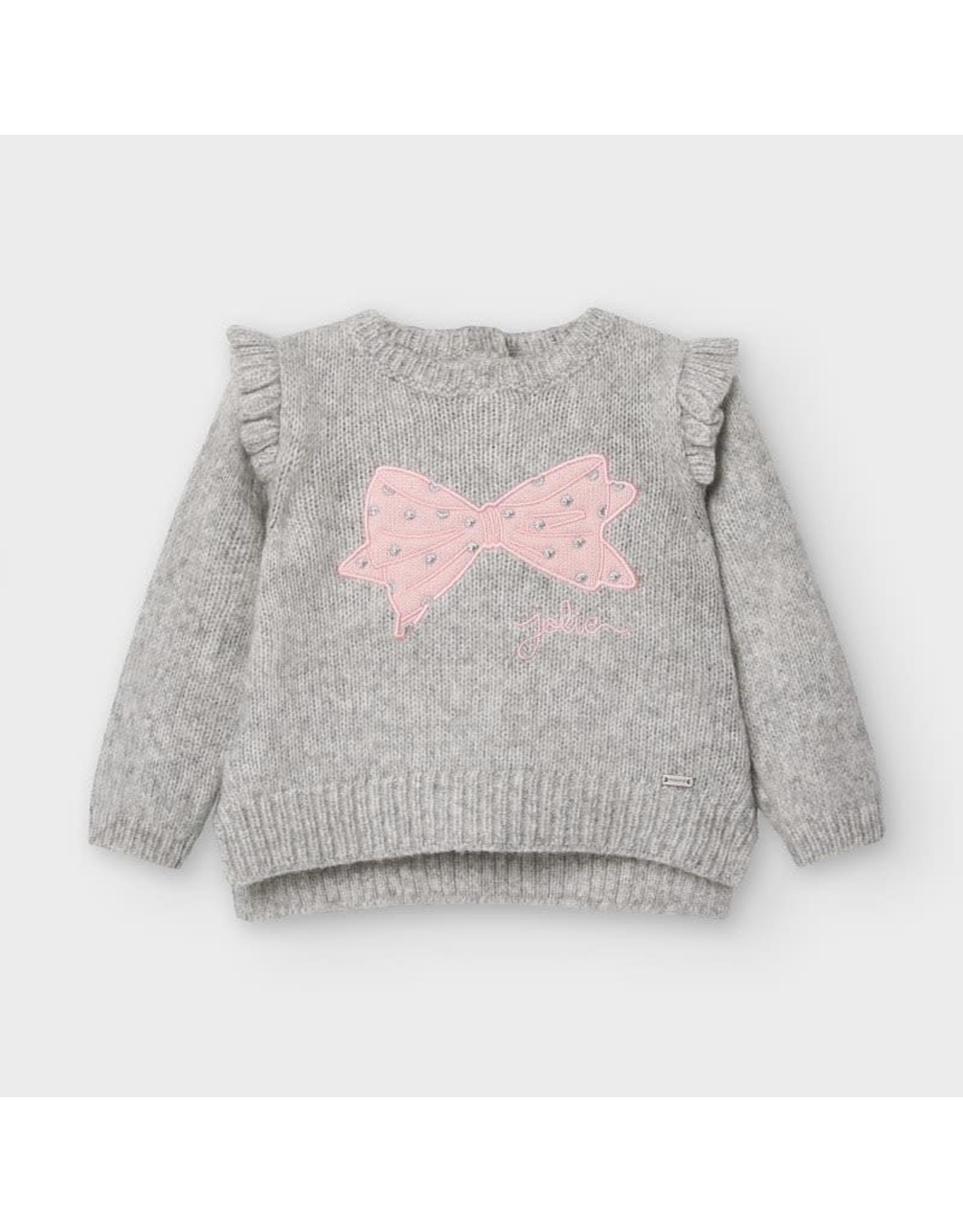 Mayoral Grey Bow Sweater