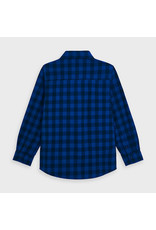 Mayoral Flannel Long Sleeve Button Up