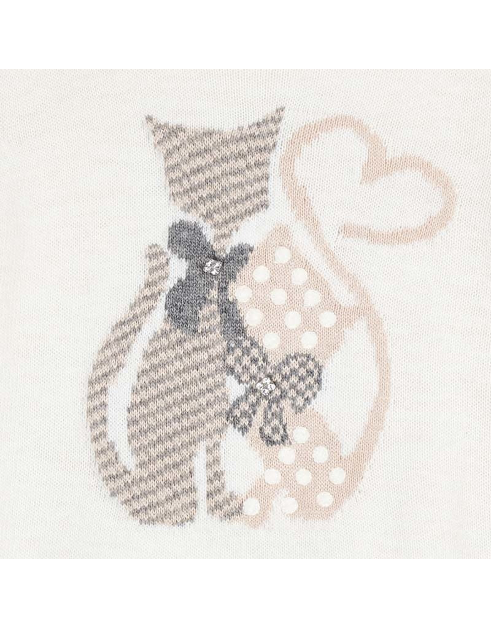 Mayoral Cat Shirt with Lead Knit Legging