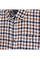 Mayoral Brown Plaid Long Sleeve Button Up