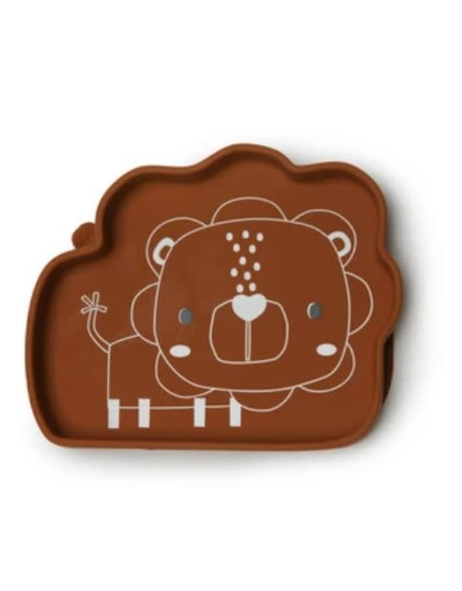 Loulou Lollipop Born to be Wild Silicone Snack Plate - Lion