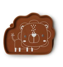 Loulou Lollipop Born to be Wild Silicone Snack Plate - Lion