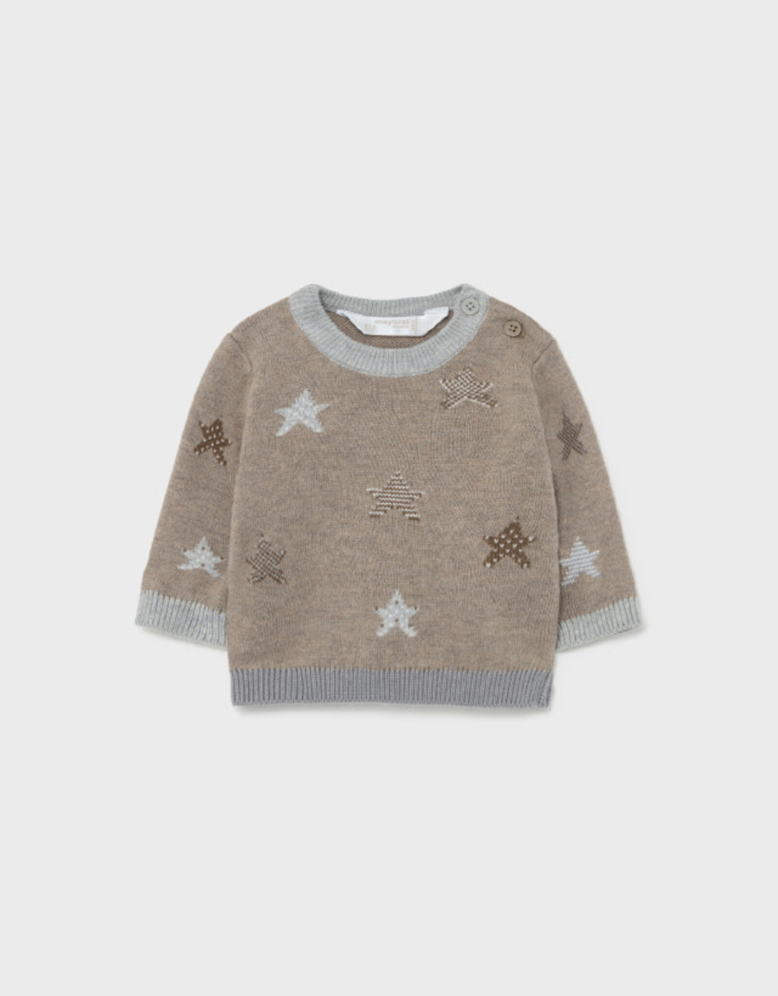 Mayoral Jacquard Sweater with Stars