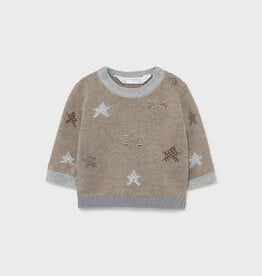 Mayoral Jacquard Sweater with Stars