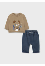 Mayoral Baby Bear Pullover and Denim Trousers