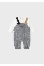 Mayoral Romper Overall with long sleeves
