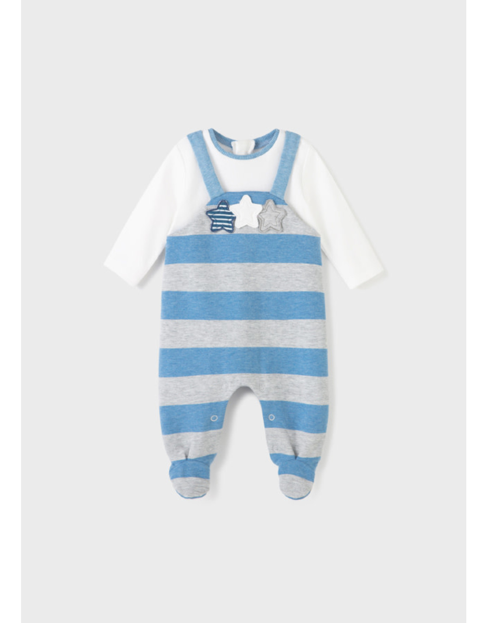 Mayoral Fleece Overall Romper with Stars