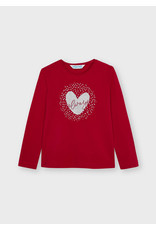 Mayoral "Always" Red Heart Shirt