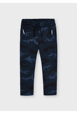 Mayoral Indigo Camo Printed Knit Pant