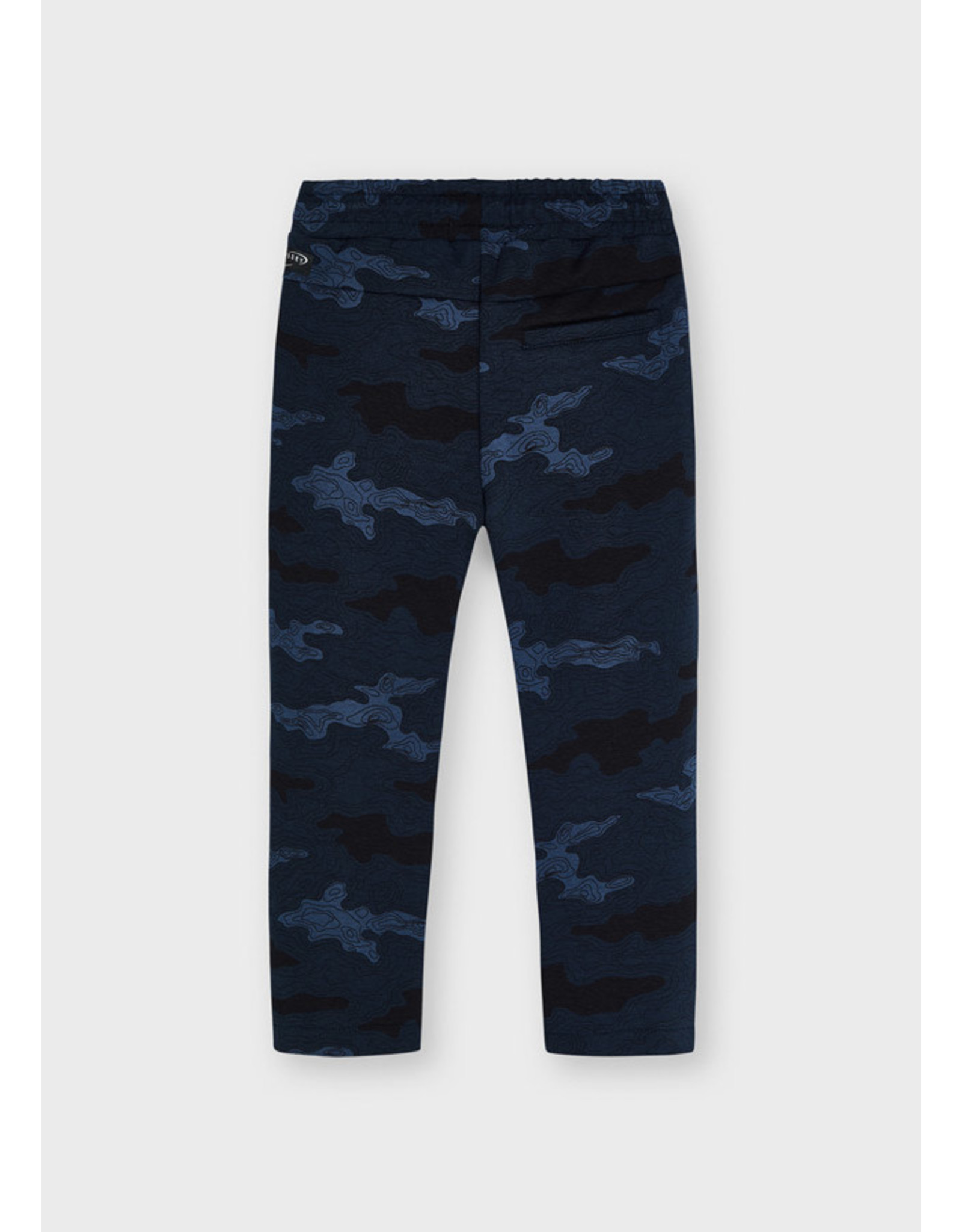 Mayoral Indigo Camo Printed Knit Pant