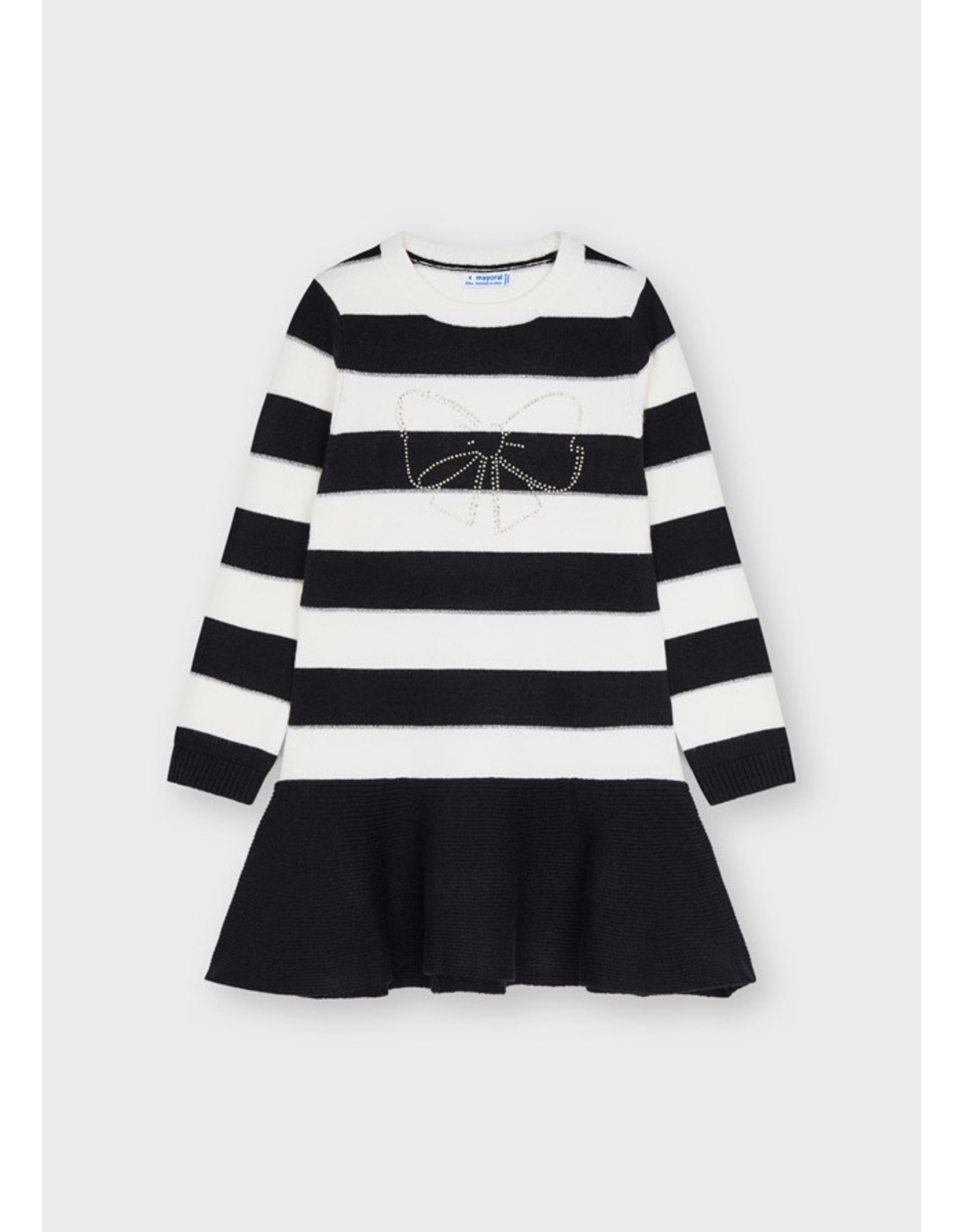 Mayoral Black Stripe Dress