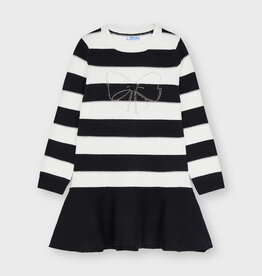 Mayoral Black Stripe Dress