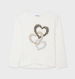 Mayoral Tween Hearts Long Sleeve