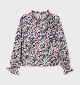 Mayoral Tween Lilac Printed Blouse