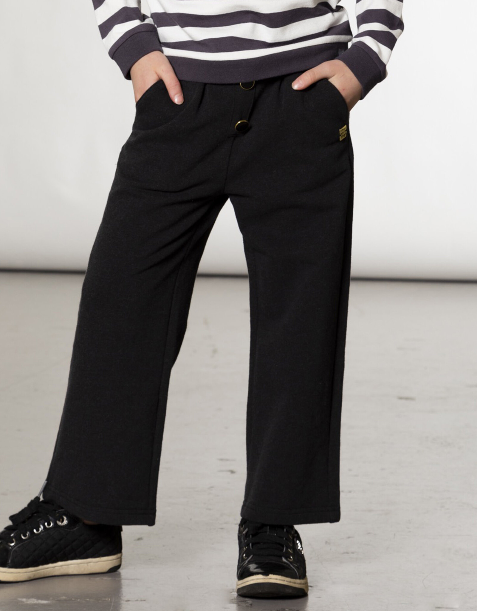 Deux Par Deux Charcoal Palazzo Pant