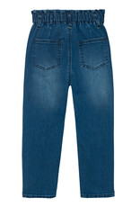 Deux Par Deux Navy Denim Paper Bag Pant