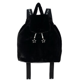 Deux Par Deux Anthracite Fake Fur Back Pack